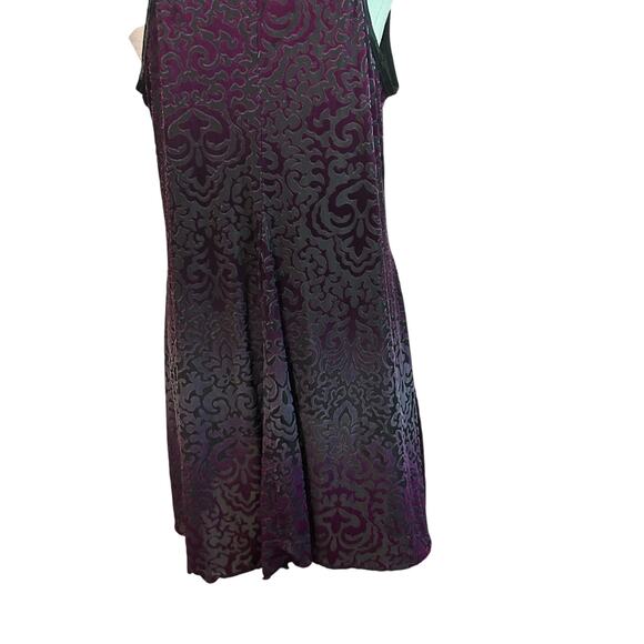 ND Tank Velvet Burnout Tank Top Raspberry Purple Women Petite XL Boho Chic Goth - Picture 6 of 8